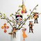 Dia De Los Muertos Decorations-30Pcs Day of the Dead Wood Ornaments Sugar Skull Hanging Wooden Sign